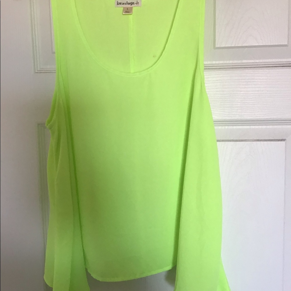 Love on a hanger cropped blouse